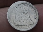 1853 P Seated Liberty Half Dime- Arrows  Philadelphia  About Good Details