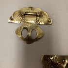 Vintage Asian Antique Brass Cherry Blossom Tree Scallop Round Furniture Hardware