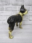 Primitive Vintage-style Cast Iron Boston Terrier Dog Coin Bank 10  Doorstop
