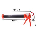 Dafeike Sausage Caulking Gun 20oz 600ml Manual Sausage Caulk Gun With Aluminu   