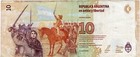 Banknote Argentina P360a 10 Pesos 2016