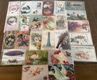 Lot Of 25 Vintage Greetings Antique postcards With Bird birds  In Sleeves-s828