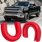 Tow Hook Covers For Chevy Silverado 1500   2007-2025 Compatible  Unique Red