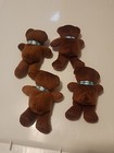 Vintage 5  Brown Hale House Teddy Bear Lot Of 4