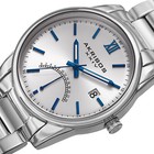 Men s Akribos Xxiv Ak962ss Silver 24 Hour Indicator Retrograde Dial Date Watch