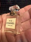 Vtg Miniature Chanel N   22 Paris Parfume Empty Glass Bottle Embossed Bottom 2 