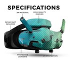 Mightyskins Carbon Fiber Drone Skin For Dji Goggles 3 - Blue Green Polygon