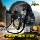 Cr99 Forestry Safety Helmet Class C Hard Hats 3 In1 Chainsaw Arborist Helmet Wit