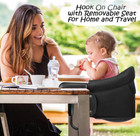 Silla De Comer Para Ni  os Asiento Para Mesa Silla Con Gancho 360 Negro Nuevo Us