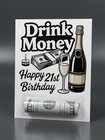 6 Pack Happy Birthday Money Cards 4x5 Cash Holder Plastic Dome Rolled Bills Gift