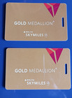 Delta Gold Medallion Luggage Tags  Never Used - Four Tags