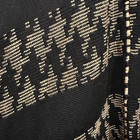 Handwoven Mexican Poncho   San Miguel   Black With Tan Embroidery    One Size