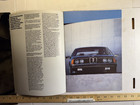 Vintage 1986 Bmw 635 Csi Bavarian Motor Works Munich Germany Sales Brochure