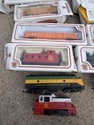 Vintage Ho Scale Train Lot Approx 28 Pieces 4 Locomotives Bachmann Untested