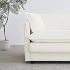 Modern Fabric Loveseat Sofa Couch For Living Room  Upholstered Large Size Deep S