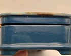 Rectangular Fedoskino Russian Lacquer Blue Box Winter Scene