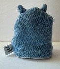 Adorable British Handmade Lambswool Blue Owl Egg Warmer Cozy The Black Rabbit