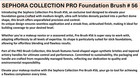 Sephora Collection Pro Foundation Brush 56 New In Box Authentic