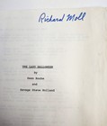 The Last Halloween Cbs Tv Movie Special Script 1991 Hanna-barbera Richard Moll