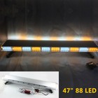 88led 47  Strobe Light Bar Emergency Beacon Warn Tow Truck Response Amber white