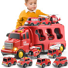 Toddler Truck Boy Toys For Kids 3-6 Yrs   7 Pack Friction Power Vehicle Car Toy