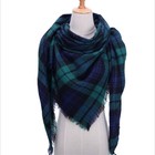 Women Lady Blanket Oversized  Wrap Shawl Tartan Scarf Plaid Checked Pashmina Lot