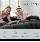 Kakabell Pinch Pleat Goose Down Feathers Fiber Comforter Palatial King Size 