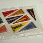 Vintage Nfl Puffy Stickers Russ Nfc Pennants Sealed 80s 90s Nos