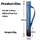 Pool Cue Case 1 2 Billiard Cue Bag 1x1 Pu Billiard Stick Bag  2-piece Cue Poo