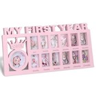 My First Year Picture Frame - Baby First Year Photo Frame For Baby 12 Month 