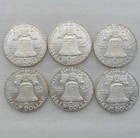 Franklin Half Doilar Lot Of 6
