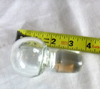 Vintage Large Clear Glass Decanter Bottle Stopper Round Orb Topper