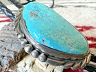 Vintage Water Web Turquoise Bolo Southwestern Sterling 42g Bennett Clasp