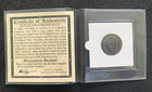 First New York Penny Voc Copper Coin 1700 s - Coa   History   Holder Inc