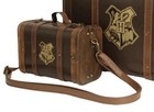 Harry Potter Hogwarts Stationary Leather Wood Suitcase Trunk Small Trunk