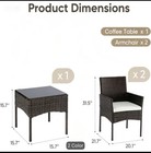 Outdoor Patio Furniture Set Garden Conversation Sofa Chairs Table Rattan Wicker