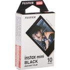 5xfujifilm Instax Mini Black Instant Film  10 Exposures   Microfiber Cleaning