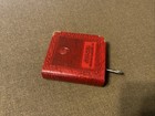 Vintage Singer Book Style Burgundy Coin Bank With Key  Rare  Nice