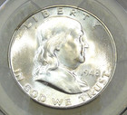 1948 D Franklin Half Dollar Pcgs Ms64fbl Frosty Just Graded New Holder  u208m