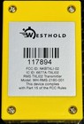 Westhold Car   Bike   Kart Transponder - No Accessories- Transponder Only