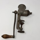 Vintage Meat Grinder Universal No  1 Food Hand Crank Table Mount Made In Usa