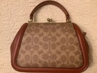 Coach 1941 Signature Cc Frame Kisslock 23 Bag 72684 New