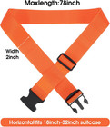 12 Pack Luggage Straps Suitcase Belts Straps Wide Adjustable Packing Straps Trav