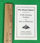 Lot Of 18 Vintage Miss America Pageant Rules And Regulations