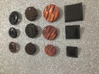 Carved Bakelite Set Of 12