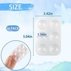 16pcs White Plastic Paint Trays - Essential For Painting Parties  Diy    