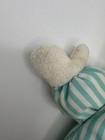 Vintage Eden Clown Baby Rattle Soft Plush Stripes 9  Has Stains