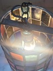 Vintage Stained Glass Hanging Swag Lamp Awesome Rare Lamp With Long Chain 1970 s