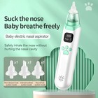 Baby Electric Nasal Aspirator Usb Rechargeable Nose Cleaner For Infant Toddler 3
