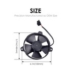 30103011 Va31-a101-46a 5 2 Inch 12v 342 Cfm Low Profile Puller Cooling Fan Black